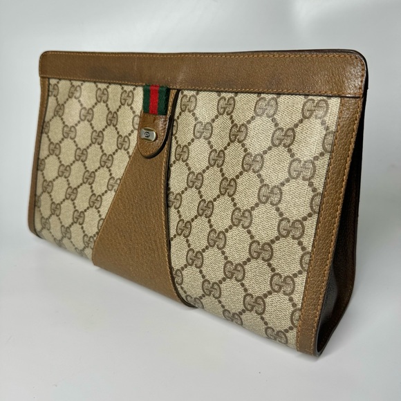 Gucci Ophidia Supreme GG Monogram Accessory Collection Clutch. - Picture 12 of 15